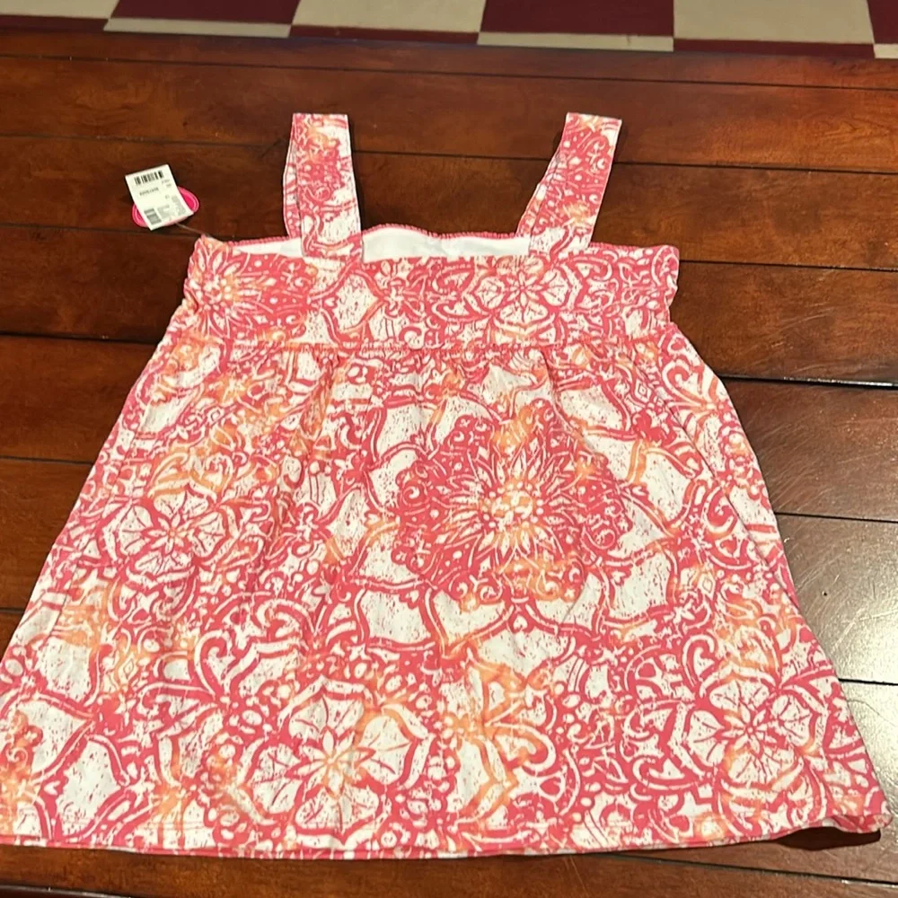 NWT Justice Retail Store Pink Sequin Floral Knit Top Size 14